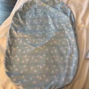 Blue Sailboat Print baby Swaddle